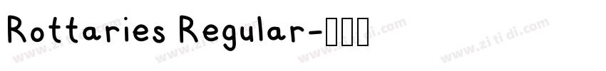 Rottaries Regular字体转换